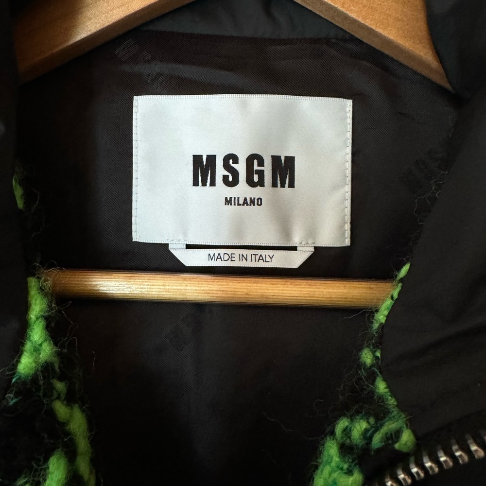 Raremsgm Houndstooth Tweed Bomber Jacket - image 3